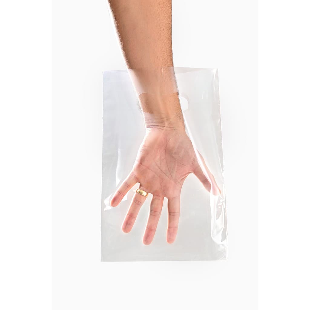 Sacola Boca de Palhaço Cristal Lisa Translúcida Premium