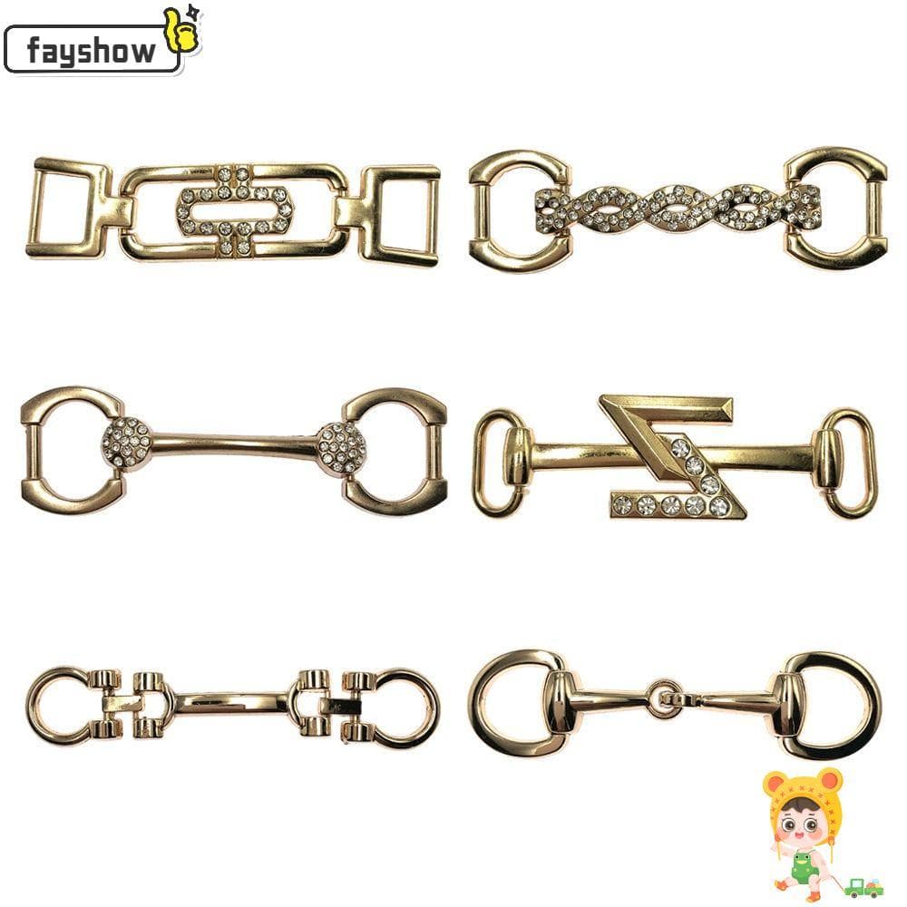 FAYSHOW Sapatos Fivelas Liga Fivela De Cinto Acessórios De Roupas De Metal