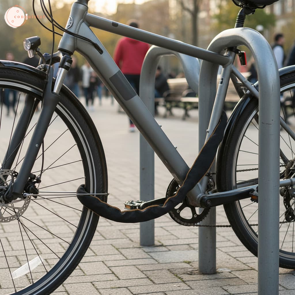 Bloqueio De Corrente De Bicicleta Com Senha Para Motocicleta Triciclo De Alta Resistência À Prova De Ferrugem