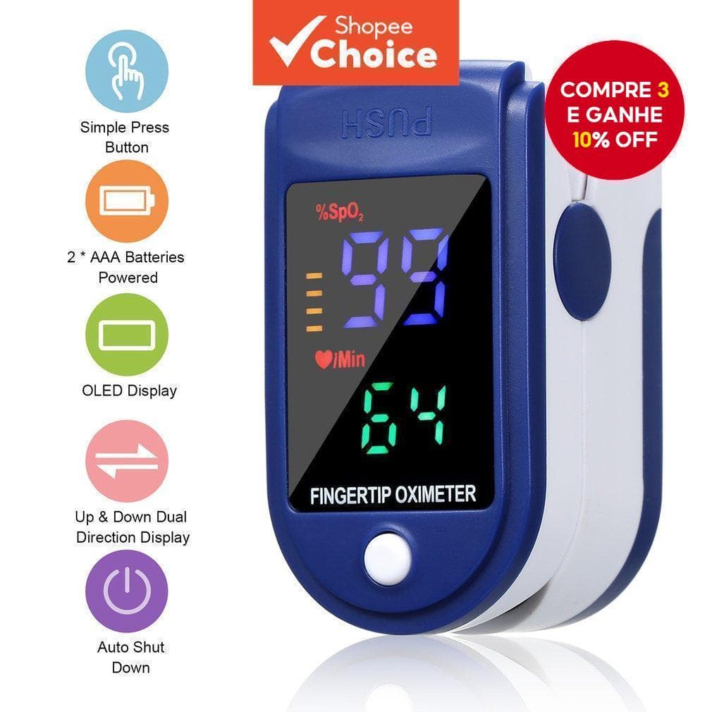 Oxímetro De Pulso De Dedo Monitor Portátil De Frequência Cardíaca SpO2 Para Presente De Natal Bebês E Adultos