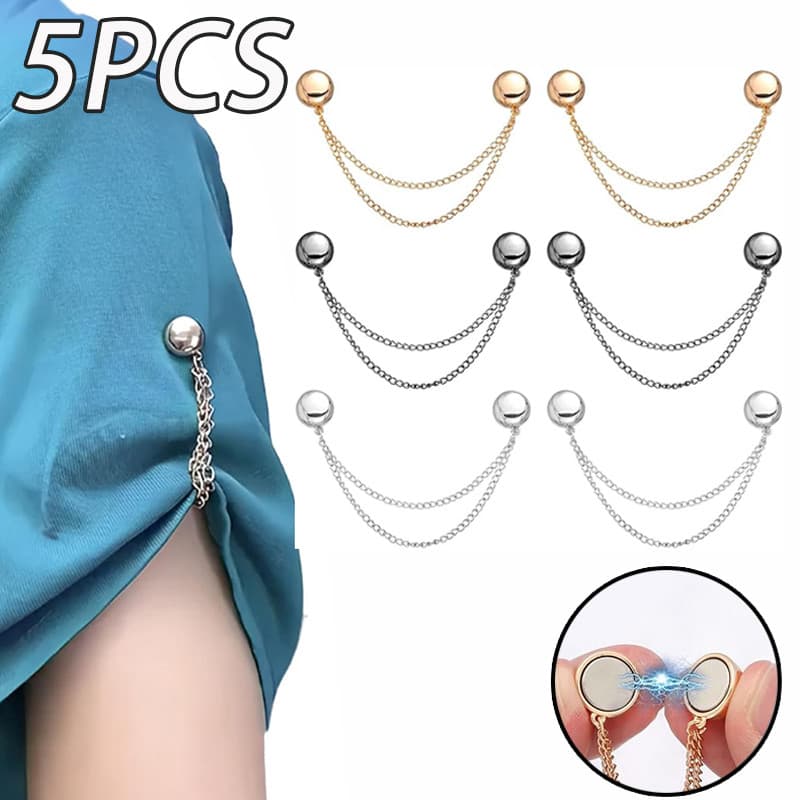5 Peças-Grampos Magnéticos Para Modelagem De Roupas , Clipes De Cinto Invisíveis Ajustáveis , Adesão Magnética Forte , F