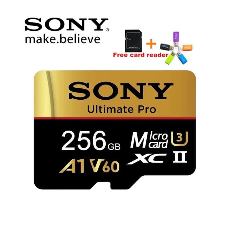 Novo Cartão Micro SD Sony 512GB 256GB 128GB TF De Memória Extremo 1TB U3 4K Alto
