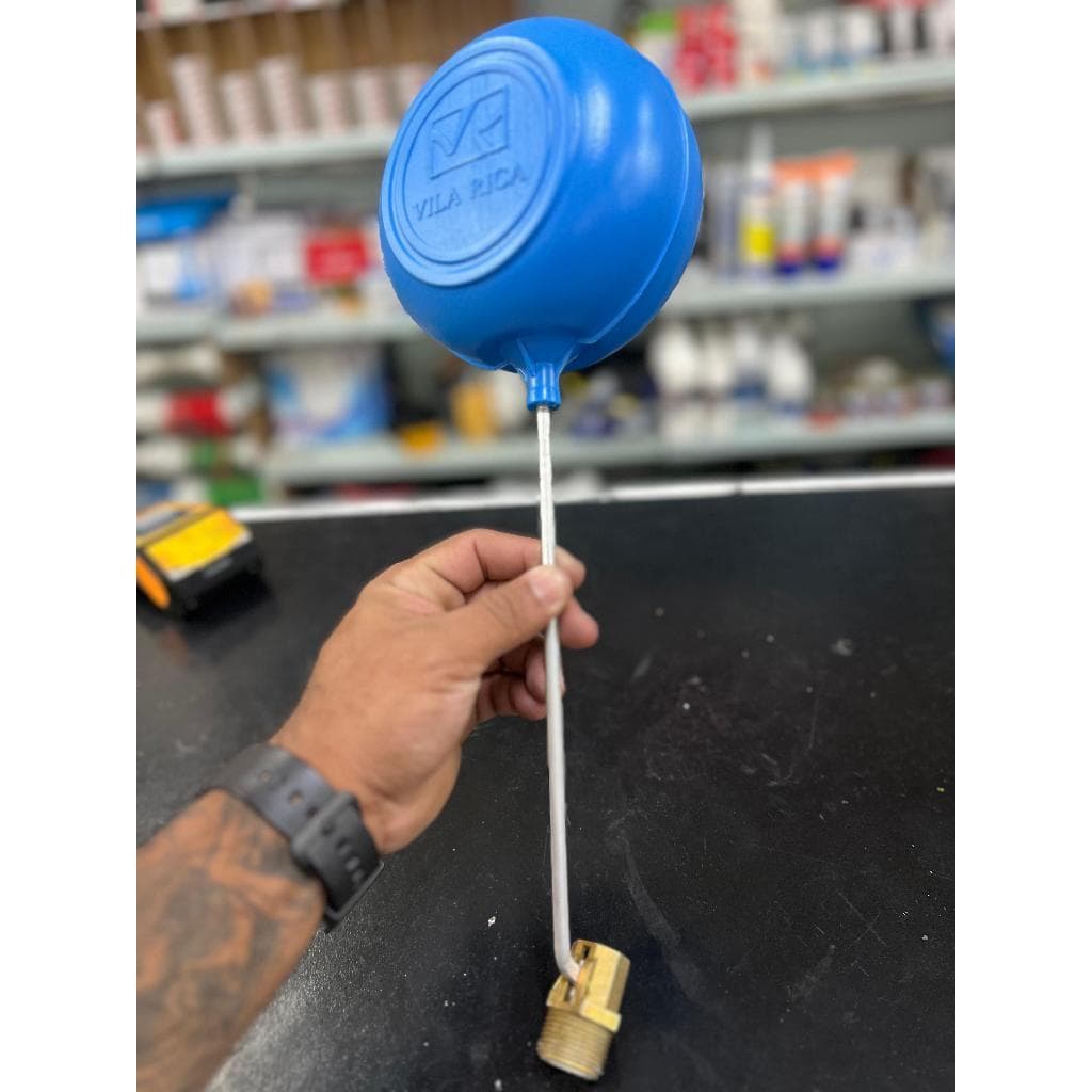 Boia Caixa D'água Reforçada Rosca 3/4 Metal 100 250 310 500 1000 1500 Litros Torneira Caixa D´Água