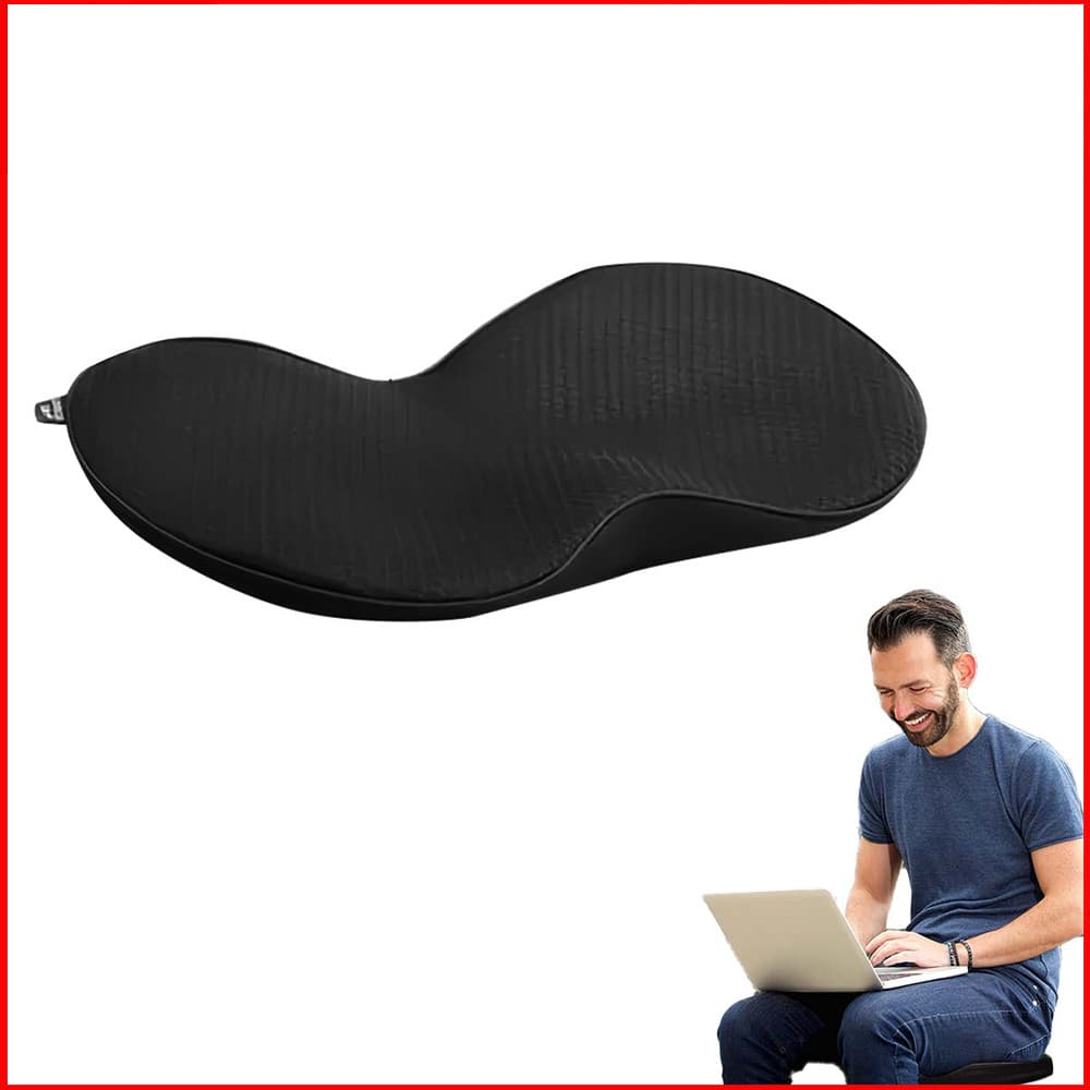Almofada para Assento de Carro ou Escritório com Suporte Lombar-Design 2 em 1,Espuma Memória,Alivia a Pressão no Cóccix
