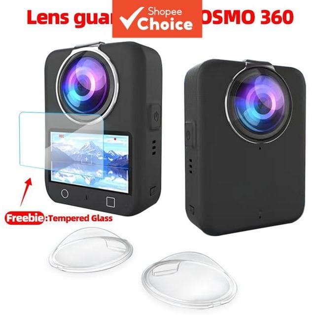 Para DJI OSMO 360 Tampa De Lente PC Transparente Anti-Risco Película Protetora Acessório