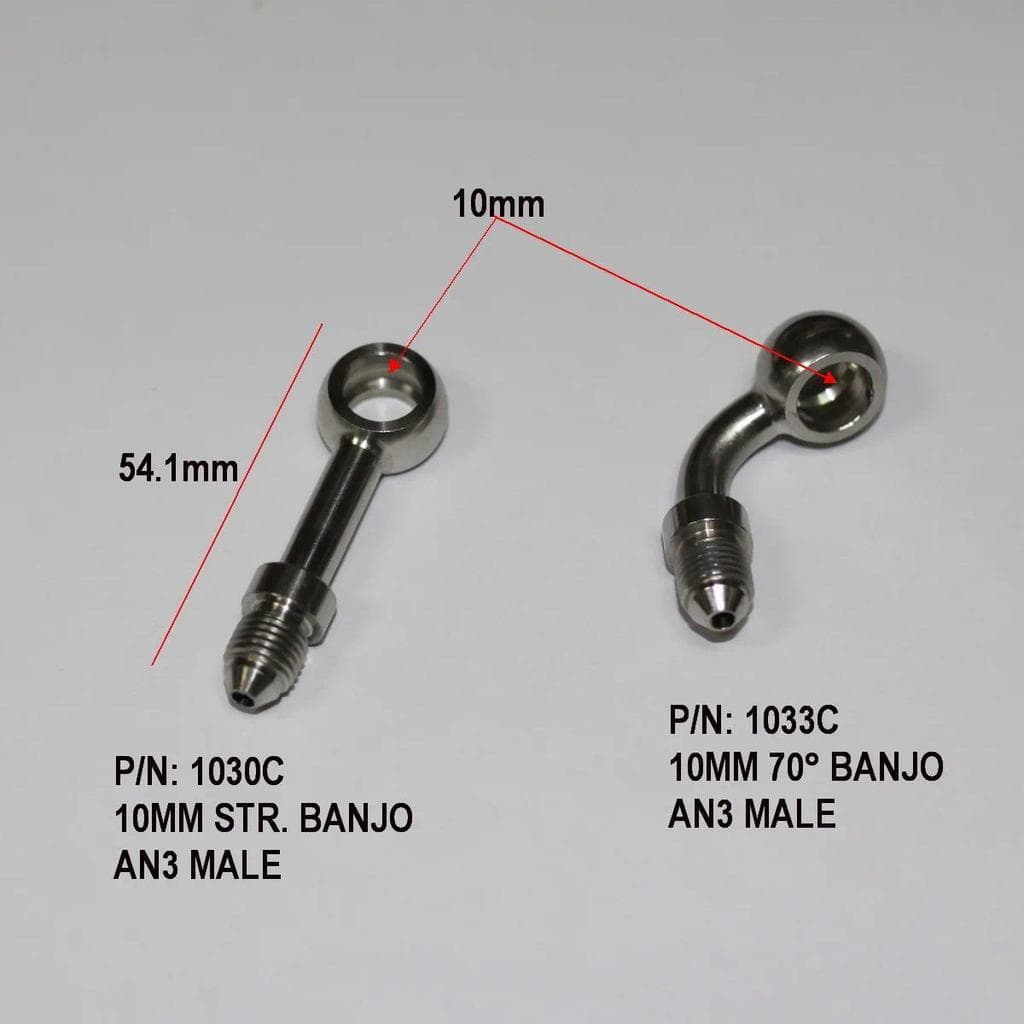 Aço Inoxidável 10mm Str . + 70 ° Acessórios Banjo Para Motocicleta , Motor De Corrida , Carro AN3 , Mangueira De Freio T