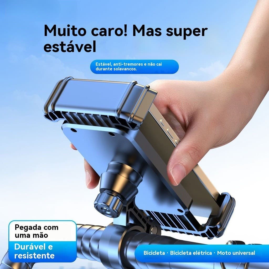 Suporte para celular para bicicletas elétricas e motocicletas, suporte anti-vibração para celular, especificamente para 