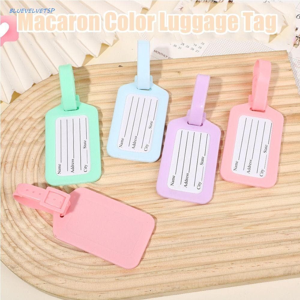 Etiqueta De Bagagem Com Nome BLUEVELVETSP , | Colorida Da Mala Do Avião PVC , Cartão De Embarque Dos Acessórios Curso Co