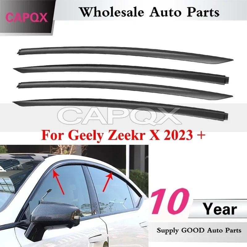 CAPQX Janela Do Carro Chuva Sobrancelha Escudo Para Geextremamente Zeekr X 2023 + Defletor Viseira Tempo Capa Sol