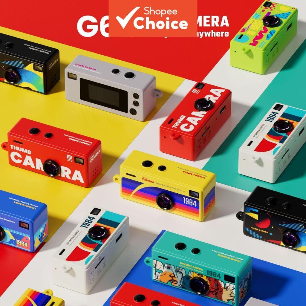  Câmera Ultra Thumb G6 Alta Definição 1080P Ângulo Amplo Pingente Portátil - Artefato Fotográfico Portátil, Adequado