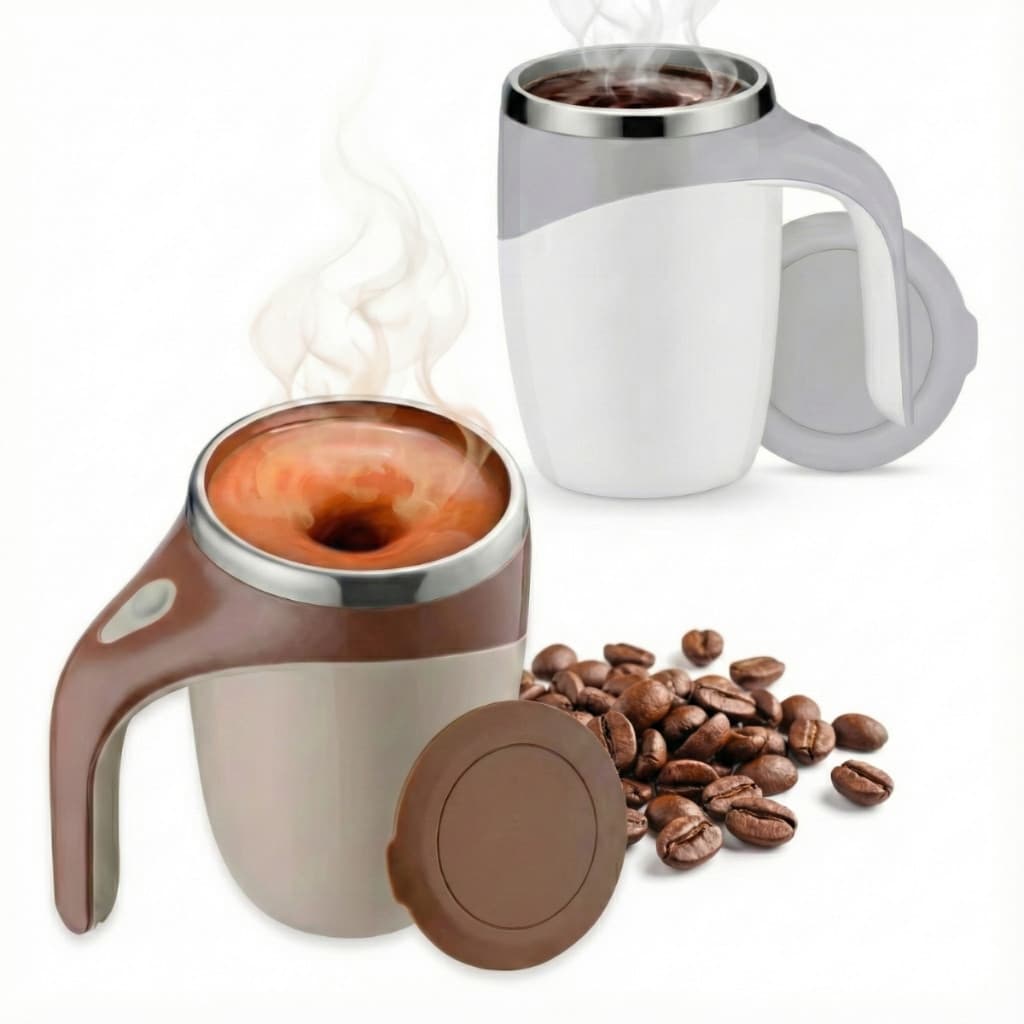 Caneca Misturadora Automática Elétrica USB Bateria Recarregável Mixer Café Chocolate Shakes 380ml