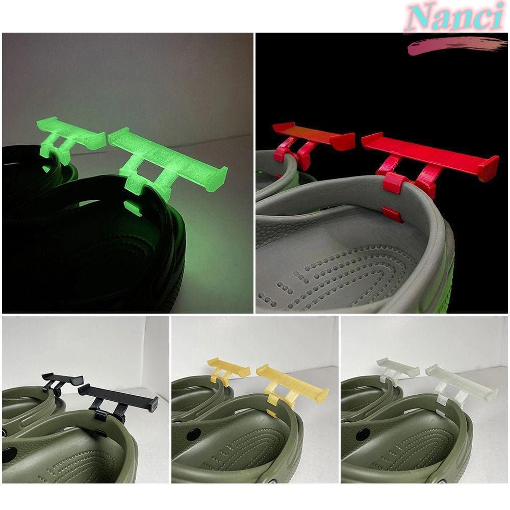 NANCI 2 Peças Caverna Chinelo Cauda Decoração Sapatos Casuais Croc Buraco Acessórios Para Fivela Charmosa