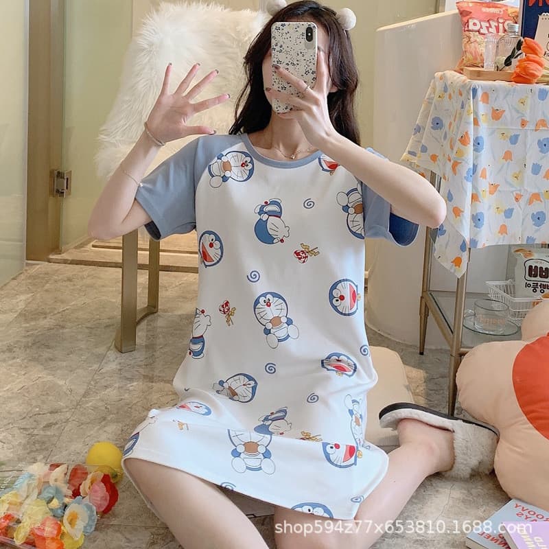 Camisola de enfermagem respirável estilo fino passeio de manga curta pós-parto pijamas de maternidade vestido roupas de 