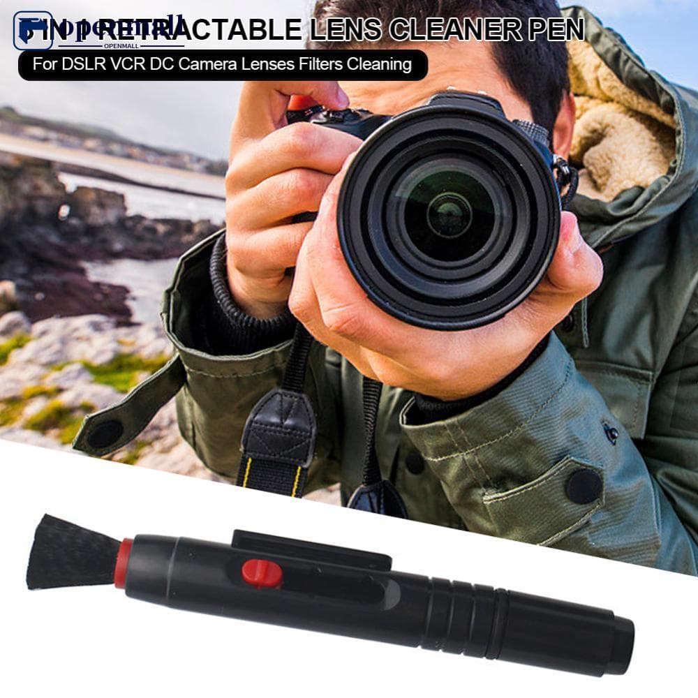 Nobleflying OMALL 3 Em 1 Caneta De Limpeza De Lentes Retráteis Escova Poeira Para DSLR VCR DC De Câmera Filtros R7S2