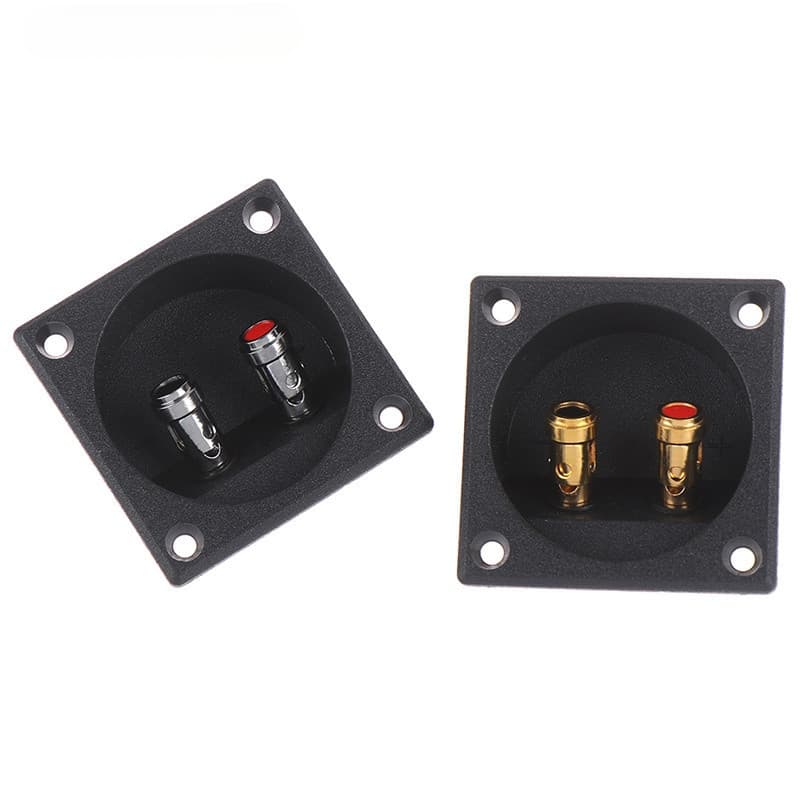 [Auspiciousrui01] 1Pc 50mm Conector De Terminal De Alto-Falante Estéreo Para Carro Com Plugue De Copo Redondo Subwoofer