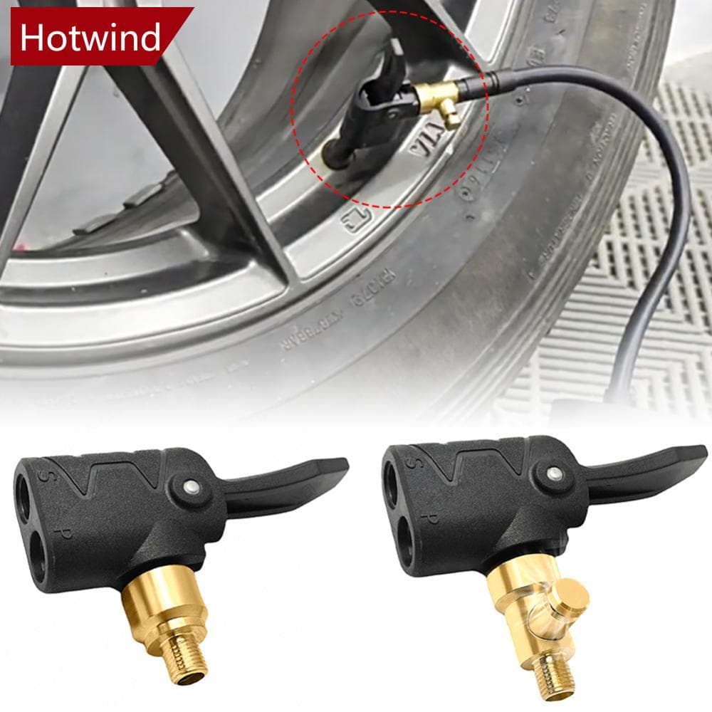HOTWIND Multifuncional Pneu De Carro Mandril De Ar Inflator Bomba Válvula Conector De Roda De Adaptador De Clipe De Latã