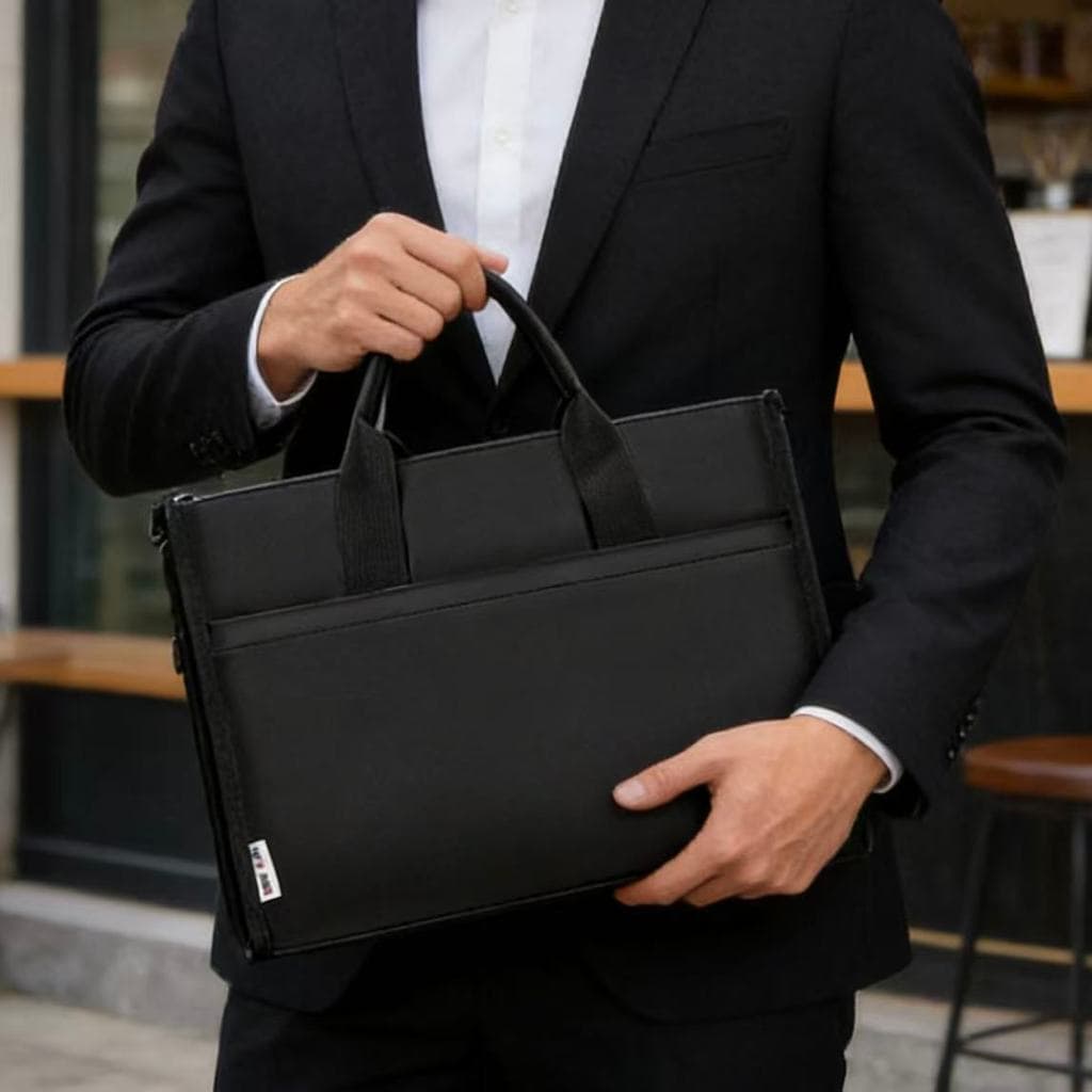 Pasta Executiva Em Nylon Impermeável Para Negócios Notebook Bolsa Para Documentos De Reuniões De Escritório X181 TOP