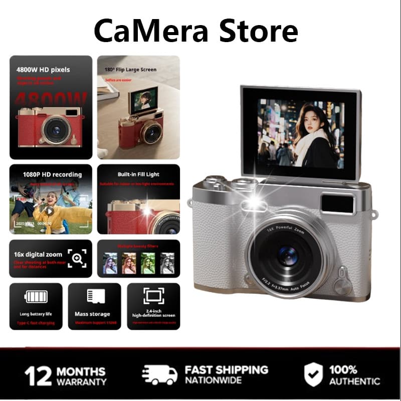 camera Store M9 flip digital CCD Câmera De Alta Definição Dupla campus Concerto Máquina De Cartão De Beleza