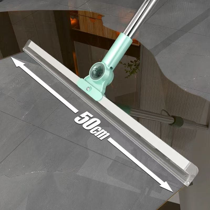 Rodo de silicone 2 em 1 para pisos e esfregão mágico, adequado para uso a seco e molhado.