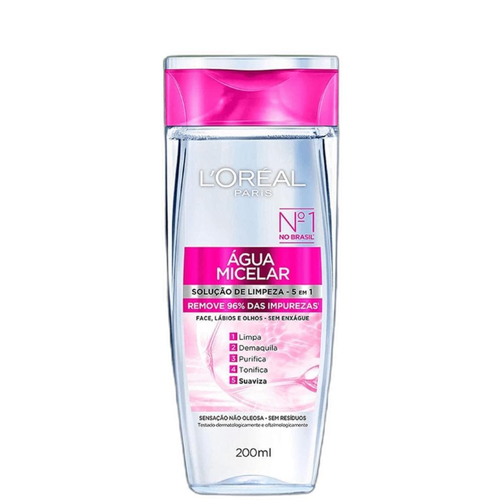 Água Micelar L'Oréal Paris Dermo Expertise 5 em 1 - 200ml