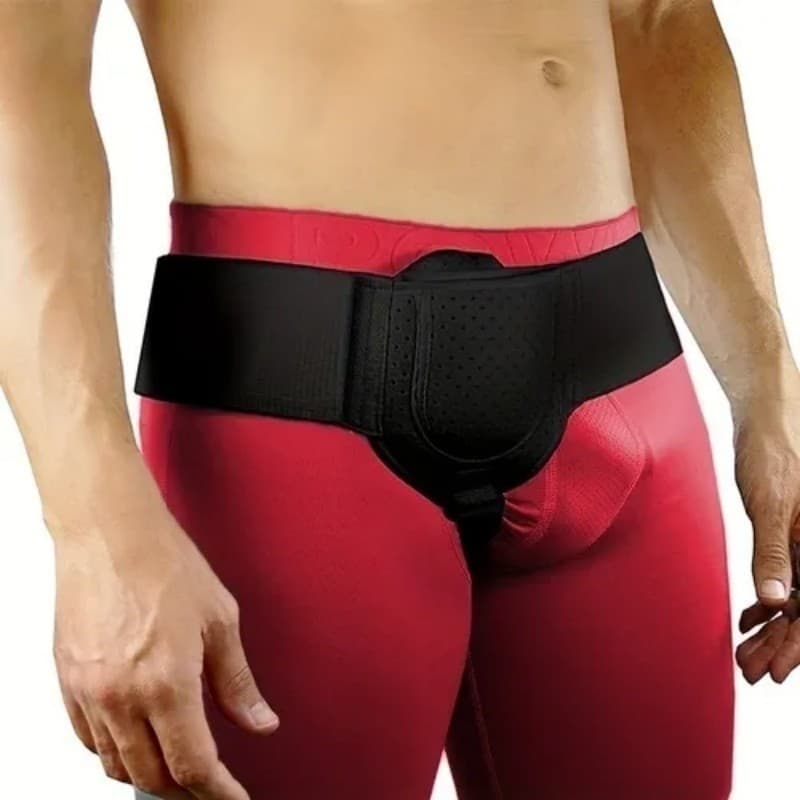 Cinta Sustentação Para Hérnia Inguinal Direita Ou Esquerda Material Respirável