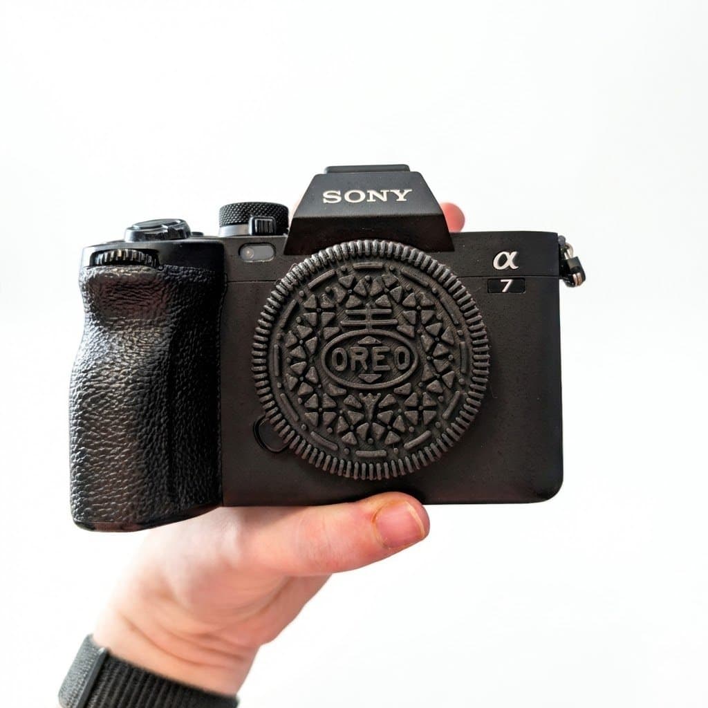 Tampa de Câmera Sony E-Mount - Estilo Oreo Biscoito