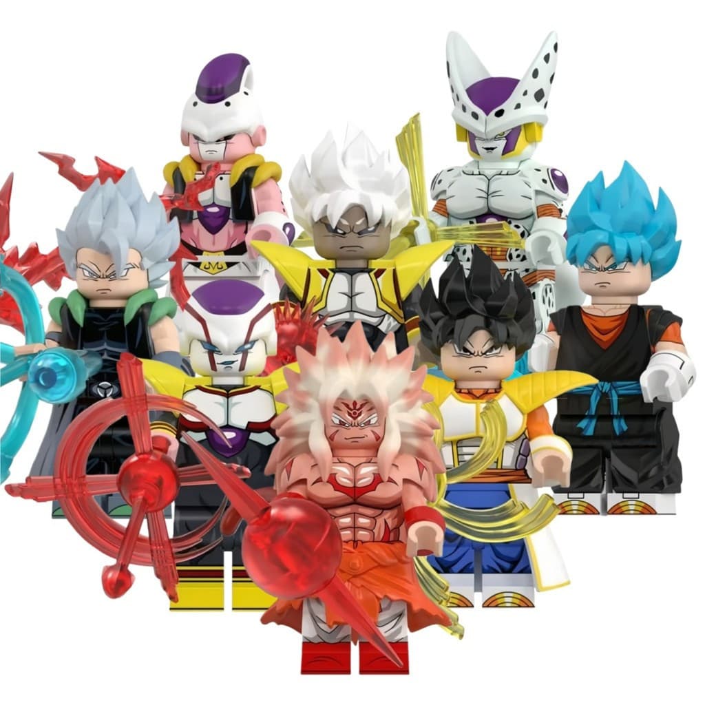 Dragon Ball Action Figures Son Goku Trunks Mira Frieza Cell Gogeta Bloco De Construção Coleção Brinquedos Para Crianca