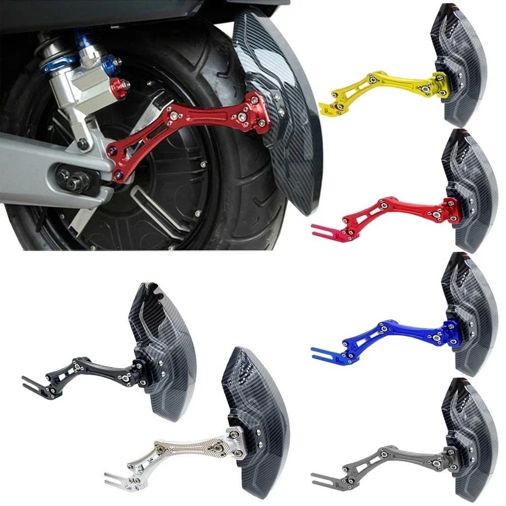 Fender Para-Lamas Traseiro De Alumínio Motocicleta , Universal , Lama De Roda Traseira De Fibra De Carbono Impressa SUSU