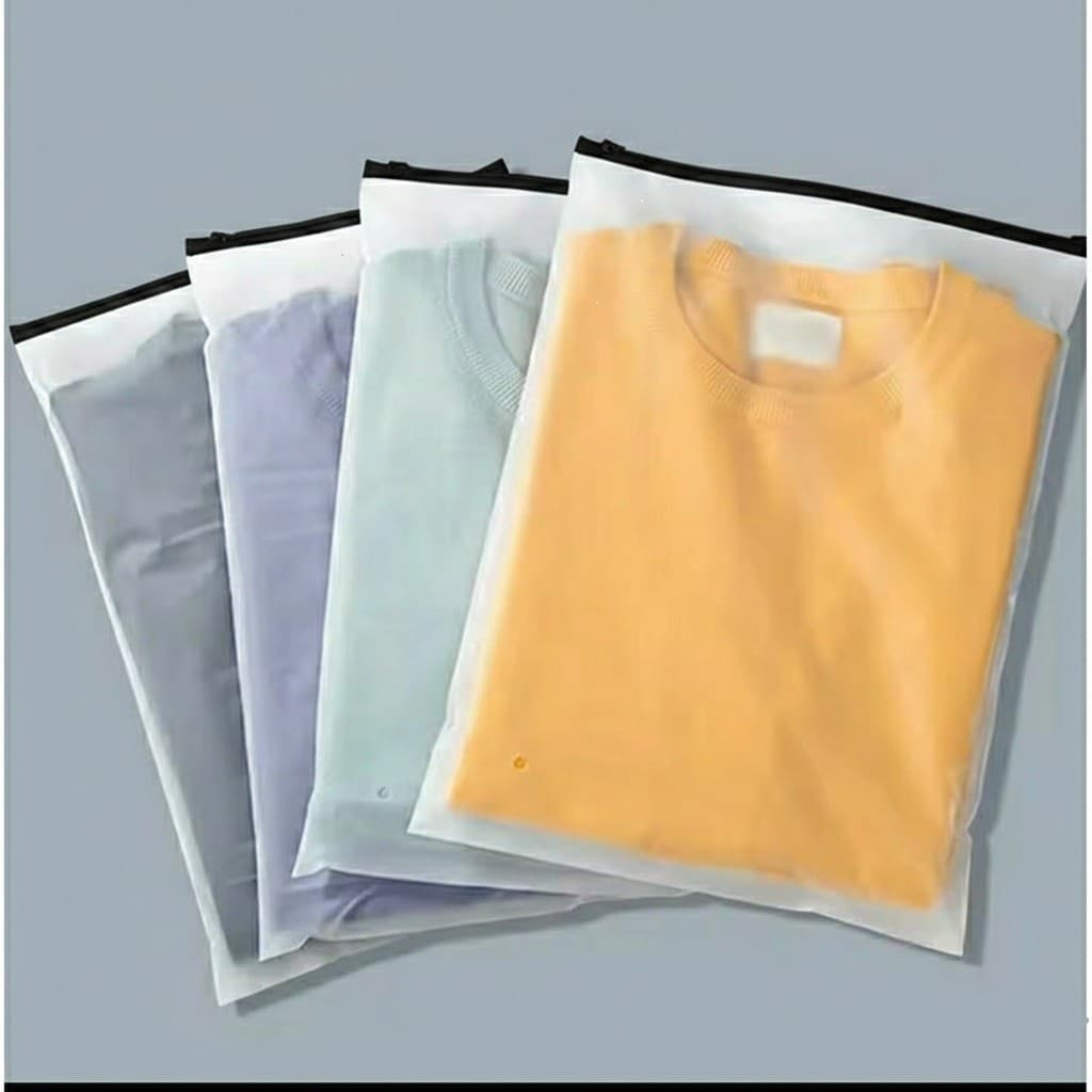 Saco Zíper Fosco Lacre Zip Lock Preto (50 Unid) - Diversos Tamanhos