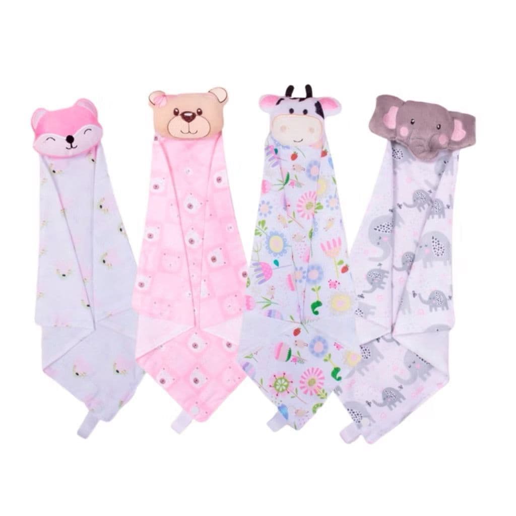 Naninha Com Prendedor de Chupeta Menina Bichinhos para Bebê