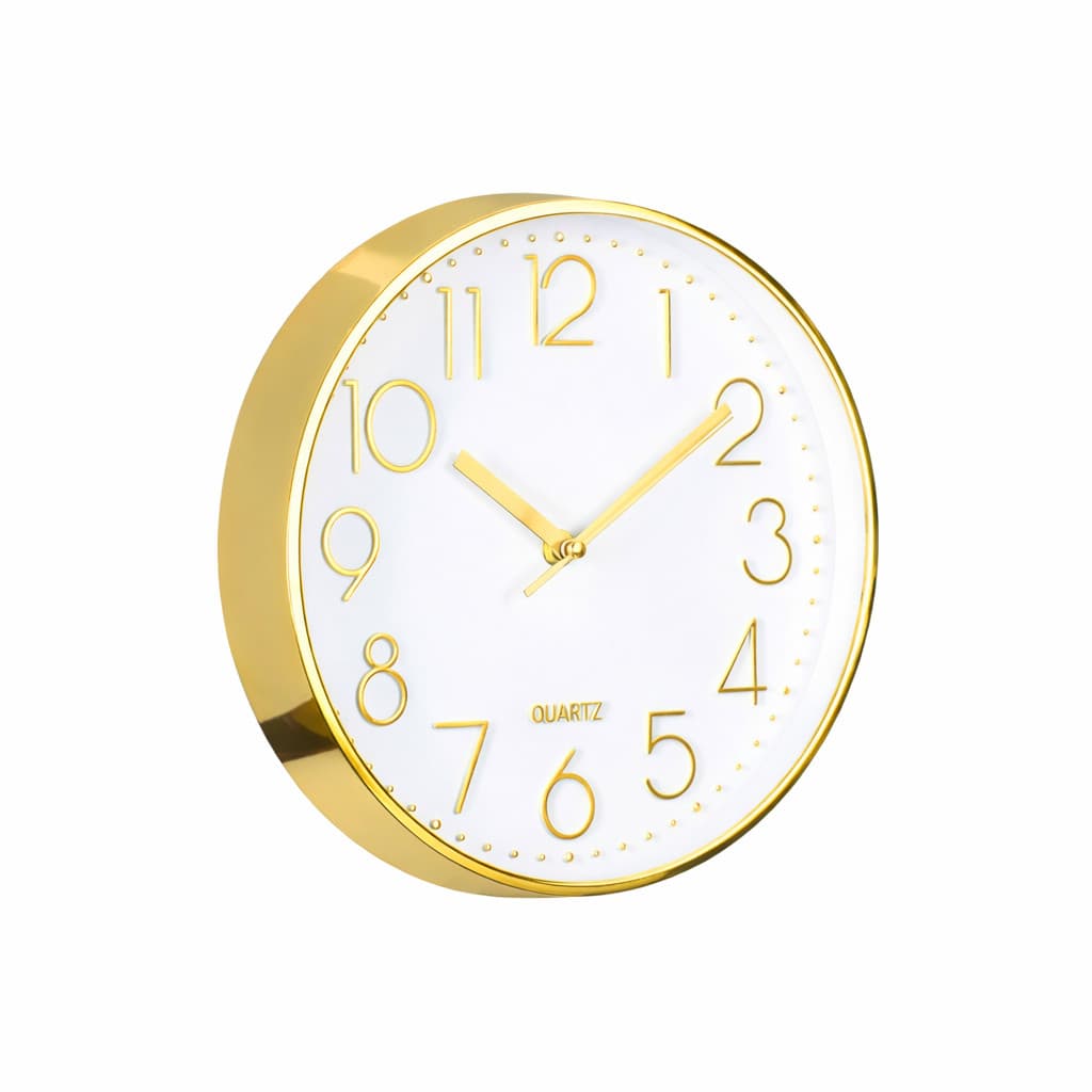 Relógio Parede Redondo Cozinha Sala Quarto Rose 20 cm Decorativo Quartz