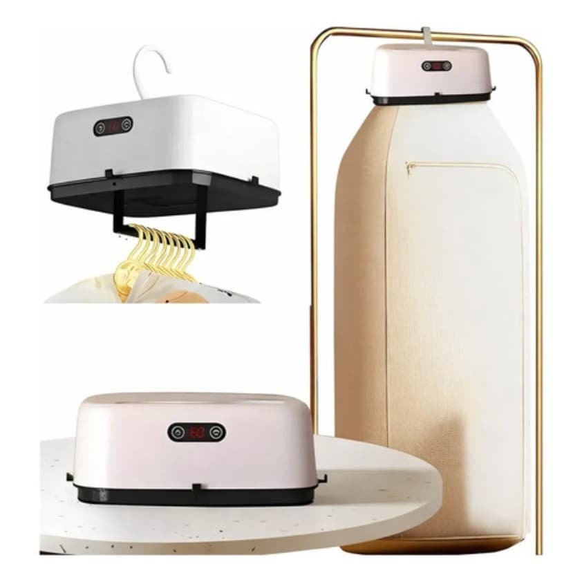 Secador Elétrico Portátil De Roupas Dobrável Compacto 110v Branco