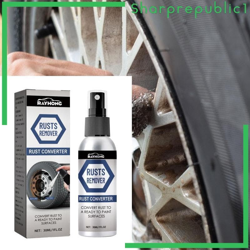 [Sharprepublic1] Spray Conversor De Ferrugem De Ação Rápida 30ml Líquido Antiferrugem Para Reparo De Chassi De Carro Ren
