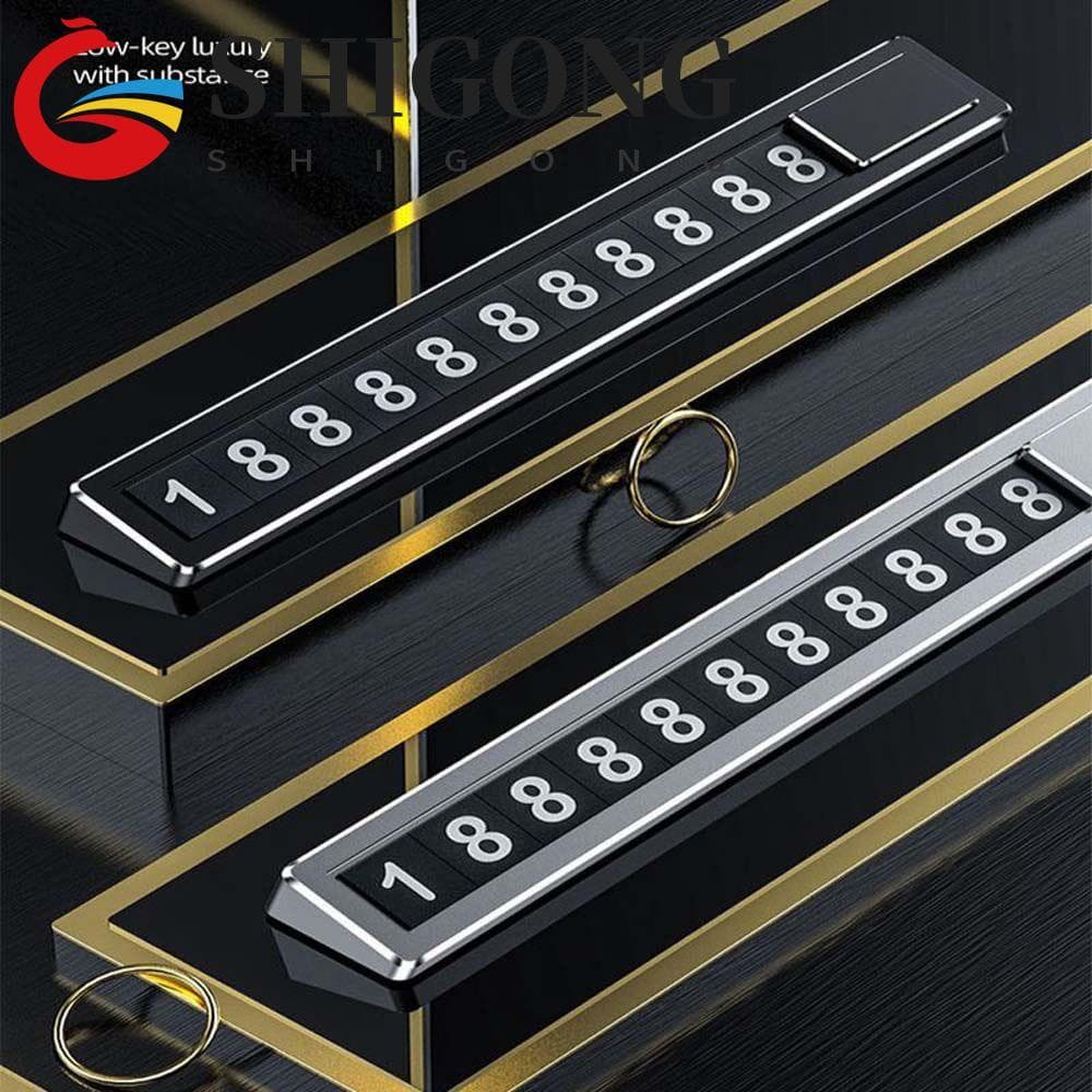 SHIGONG Cartão De Estacionamento Temporário Universal Sinal De Parada Acessórios De Estilo De Carro Textura Suprimentos