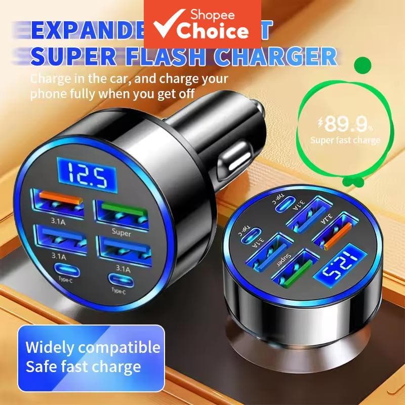 Portas Carregador De Carro Carregamento Rápido PD QC3.0 Adaptador De Telefone USB C Universal