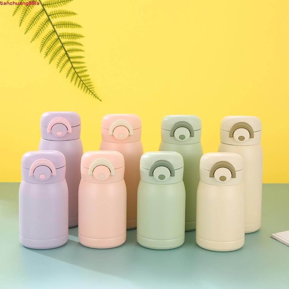 Frasco De Vácuo TIANCHUANG , Mini Copo Térmico Com Trava Pop-up 200/360ml , De Bolso Isolado De Pequena Capacidade