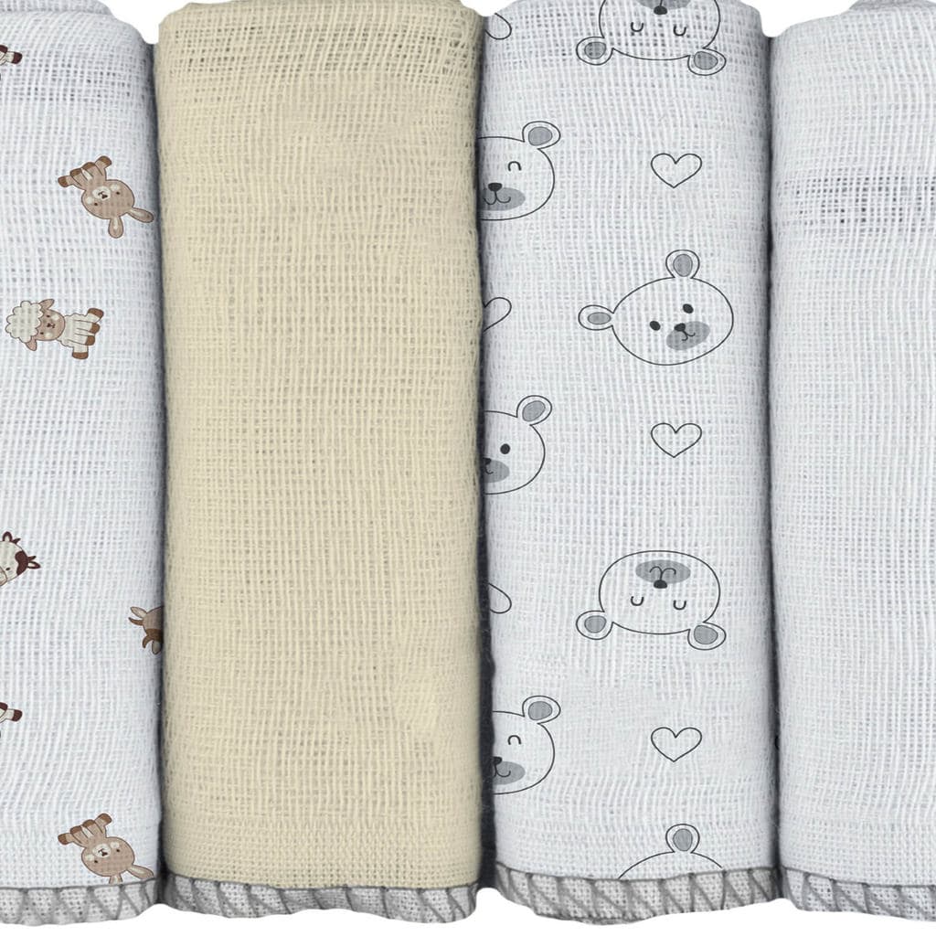 Pano de Boca para Bebê 34 cm x 34 cm Bublim