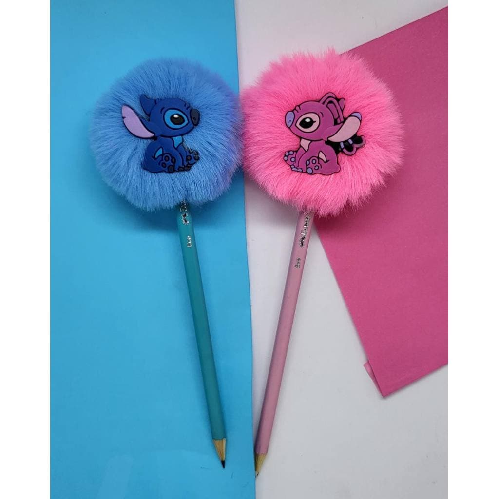 02 Lápis de escrever pompom Dia dos Professores dia das crianças professora lembrancinha presente material