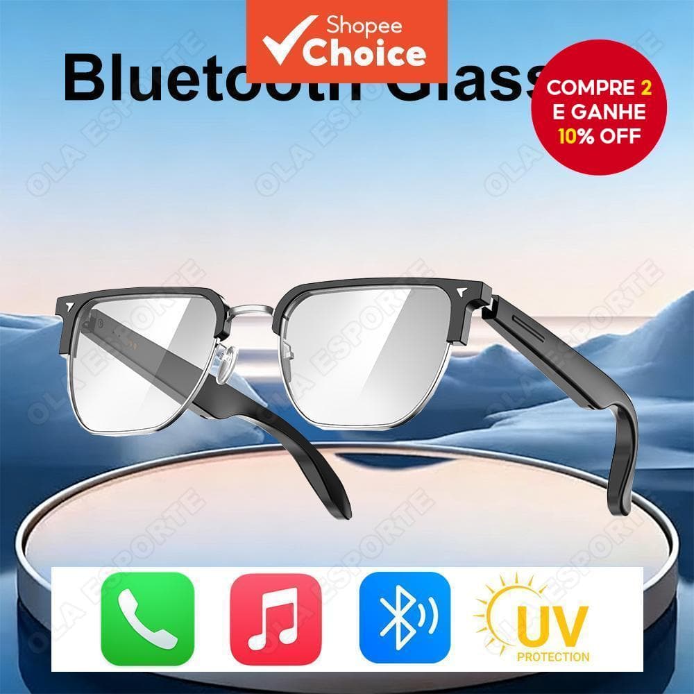  Novos Óculos Inteligentes Bluetooth 5.0 Sem Fio Chamada Música Reprodução Navegação AI Óculos Para Homens Mulheres