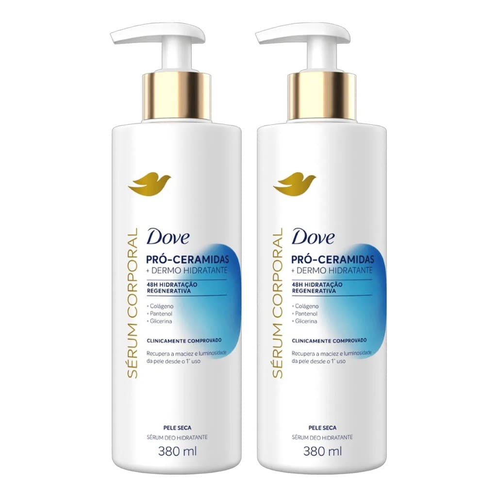 KIT C/ 2 DOVE SÉRUM CORPORAL PRÓ CERAMIDAS 380ML
