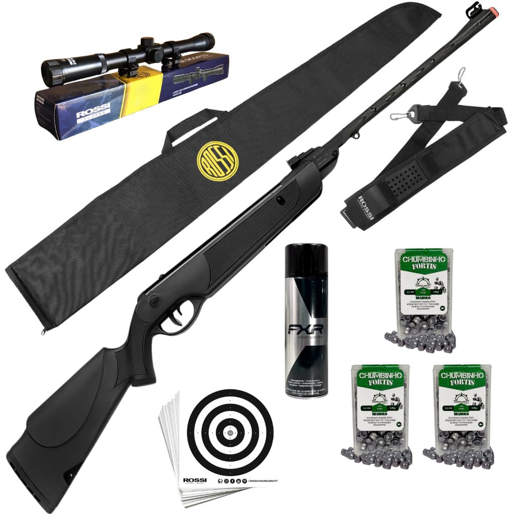 Carabina de Pressão Dione Sport Mola Polímero Rossi 5,5mm + Escolha sua variação ideal