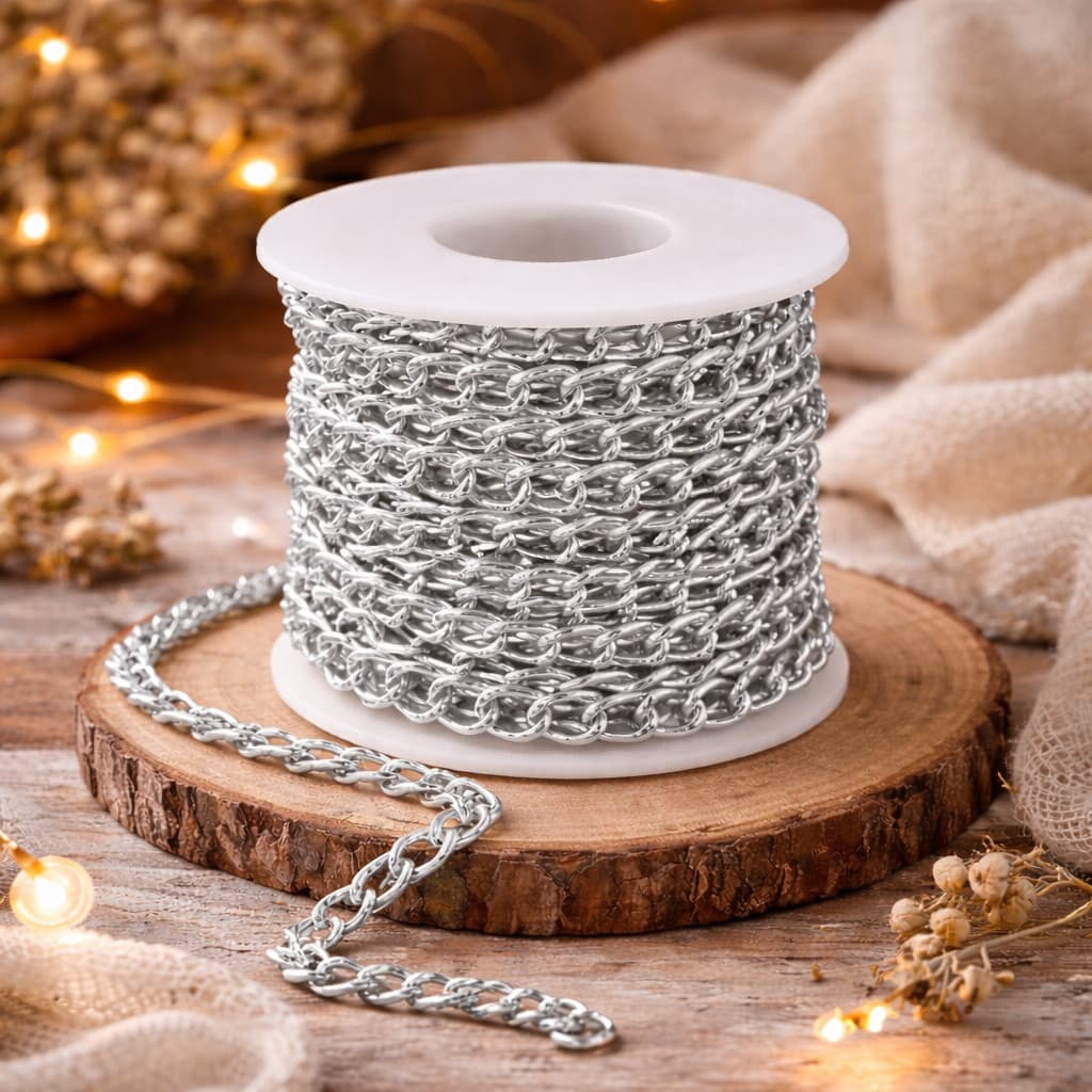 20 Metros Corrente Metal Premium Pra Bolsas Artesanato Acessórios e Cintos