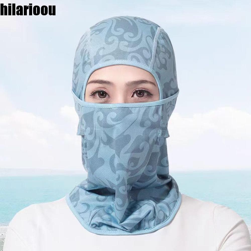 Máscara Facial Protetora Solar HILARIOOU , De Equitação Com Proteção UV Completa , Cobertura Elástica Fina E Sombreament
