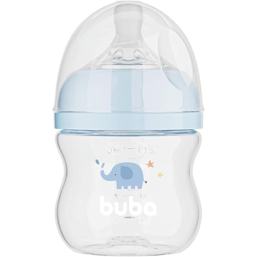 Mamadeira Easy Flow Elefante Azul 120ml Buba 17252