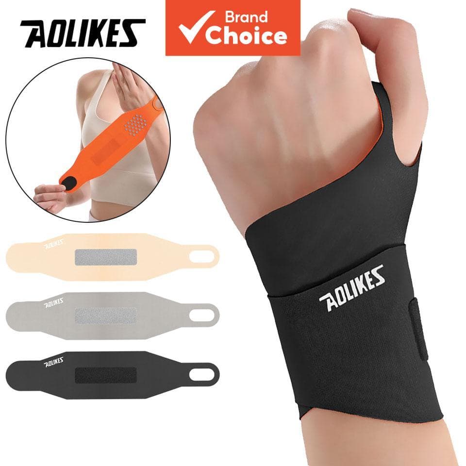  AOLIKES 1Piece Pulseira Ultra Fina Ajustável para Alívio da Dor Artrite Suporte para Túnel do Carpo Respirável para
