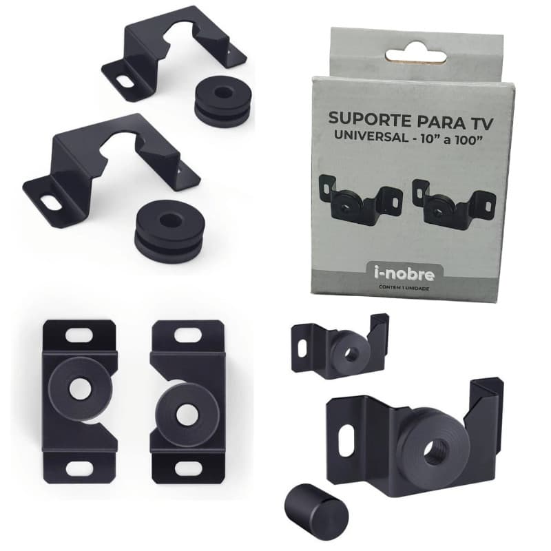 kit 10 Suportes Fixo Universal 10‘‘ A 100‘‘ Compacto I-Nobre