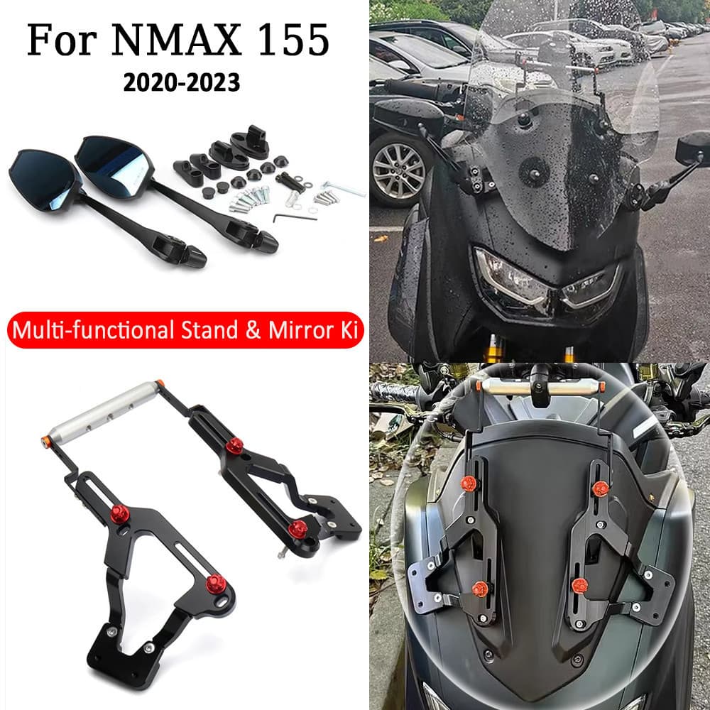 Acessórios De Ajuste De Motocicleta Suporte De Montagem De Navegação Multifuncional Kit De Espelho Ajustável Para Yamaha
