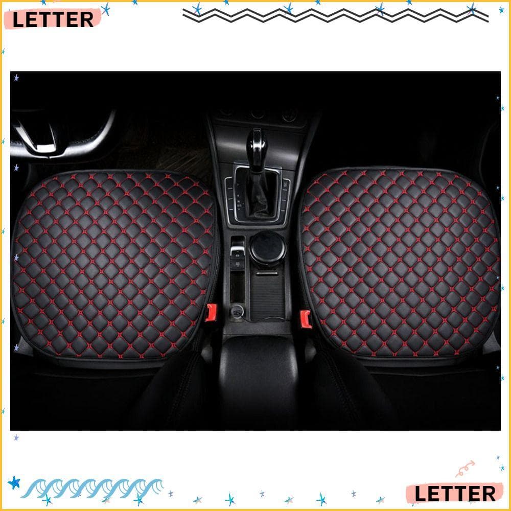 Almofada De Assento De Carta , Capas Universais Carro Resistentes Ao Desgaste , Capa Automóveis De Couro Preto Durável