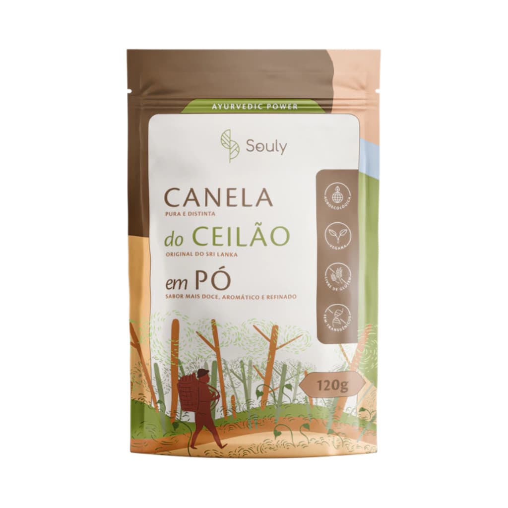Canela do Ceilão em Pó Souly 120g