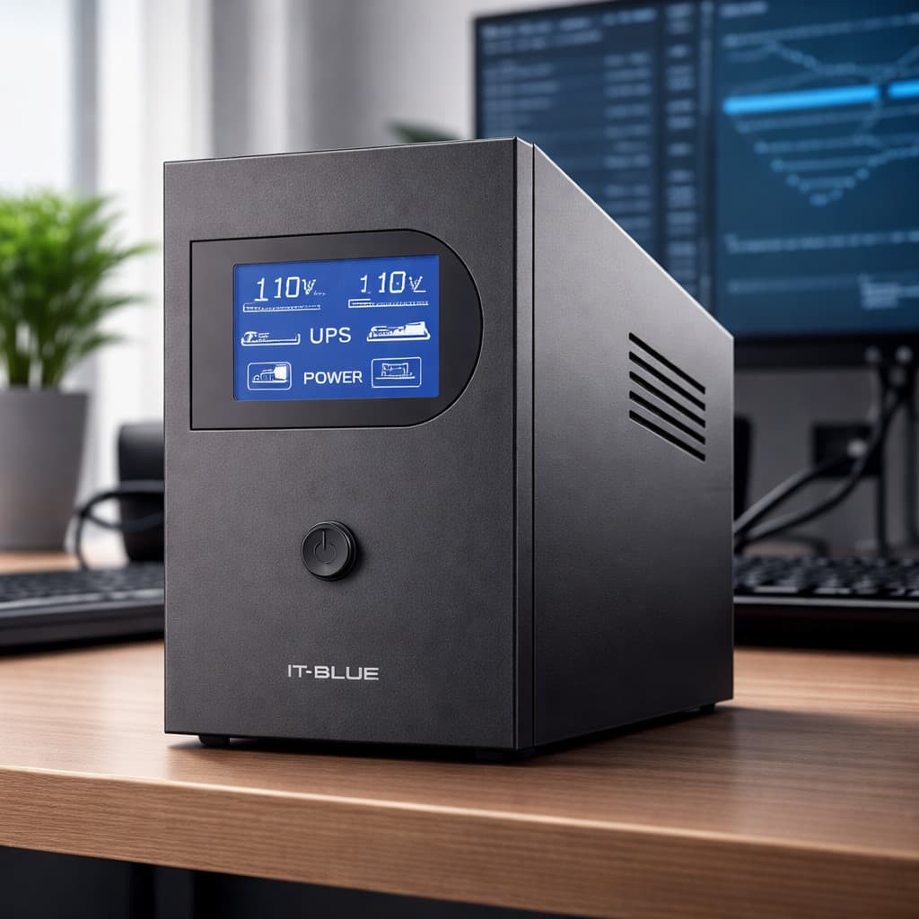 Nobreak UPS 1200VA 1000VA 600W Bateria Interna Display LCD Proteção para PC Monitor Roteador MAX-0406